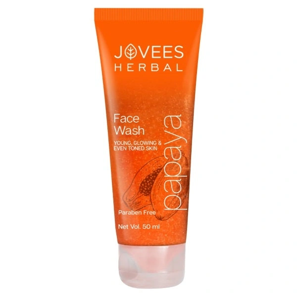 Jovees Herbal Papaya Face Wash Young, Glowing & Even Toner Skin  - 50 Ml