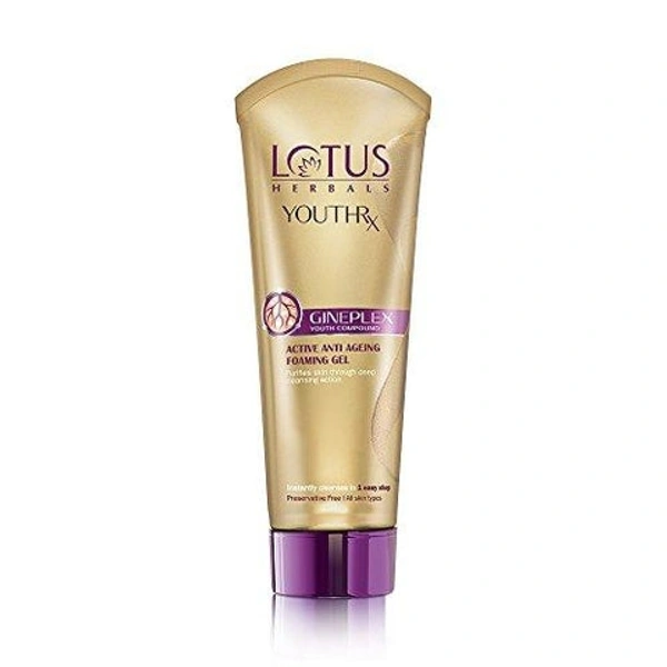 Lotus Herbals Youthrx Gineplex Youth Compound Active Anti Ageing Foaming Gel - 50 GM