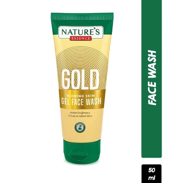 Nature,s Essence Gold Glowing Skin Gel Face Wash  - 50 Ml