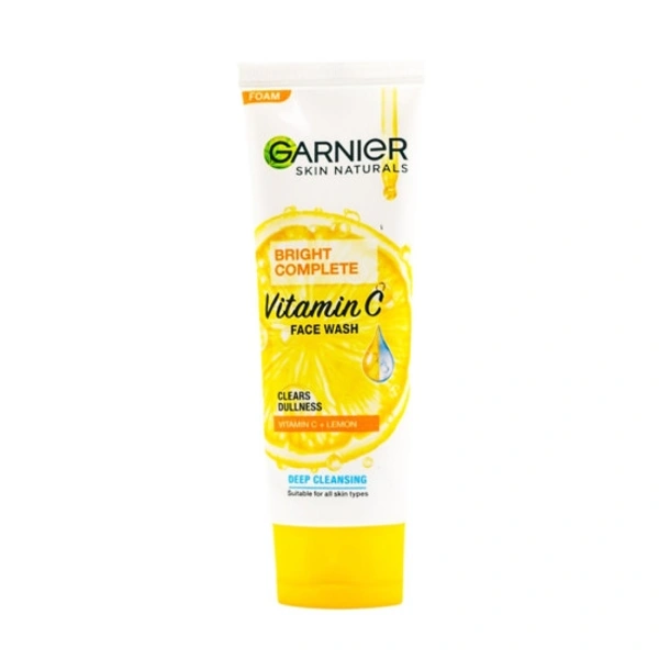 Garnier Skin Naturals Bright Completa Vitamin C Face Wash Clears Dullness Deep Cleansing - 50 GM