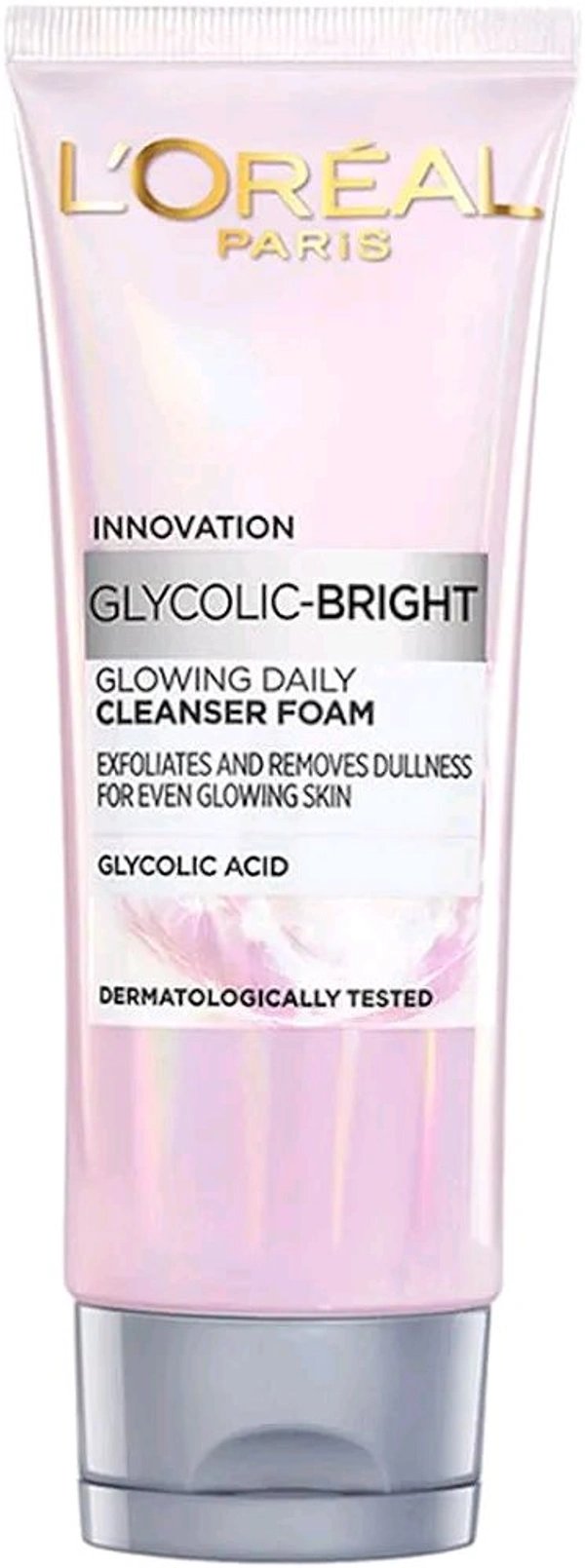 Loreal Paris Innovation Glycolic -bright Glowing Daily Cleanser Foam - 100 Ml