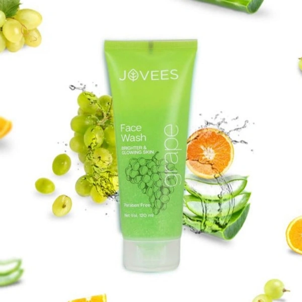 Jovees Herbal Grape Face Wash Brighter & Glowing Skin  - 120 Ml