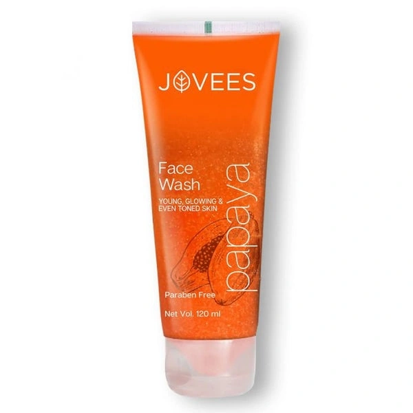 Jovees Herbal Papaya Face Wash Young, Glowing & Even Toner Skin  - 120 Ml