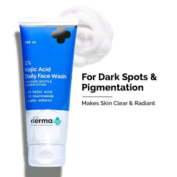 Derma 1% Kojic Acid Daily Face Wash For Dark Spots & Pigmentation - 100 Ml