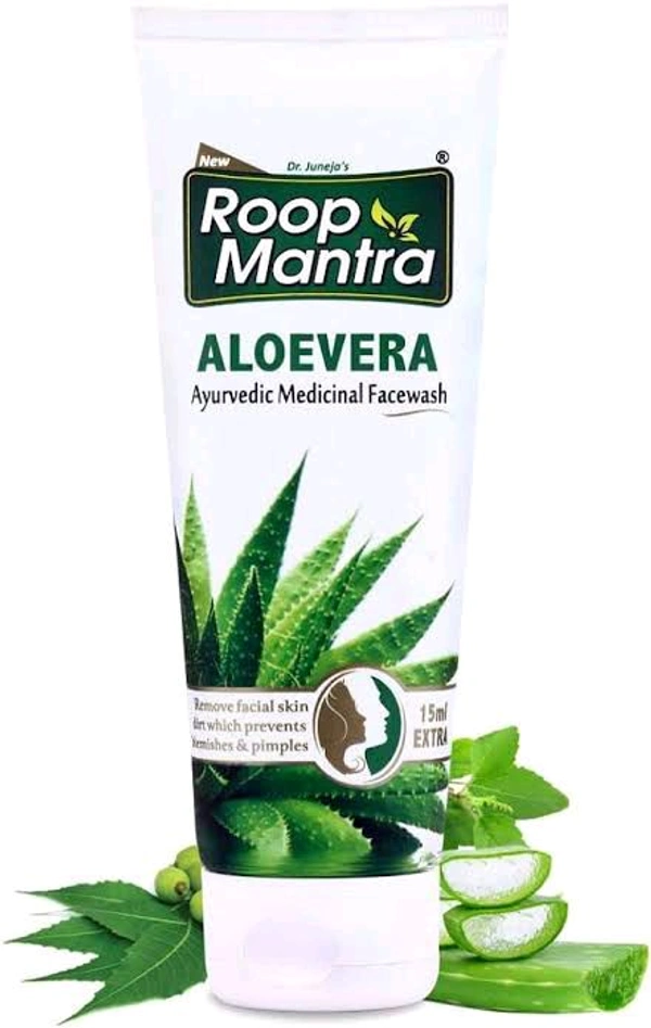 Roop Mantra Aloe Vera Ayurvedic Medicinal Face Wash  - 100 Ml