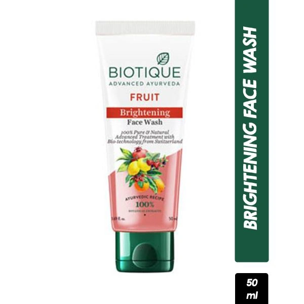 Biotique Advanced Ayurveda Fruit Brightning Face Wash  - 50 Ml
