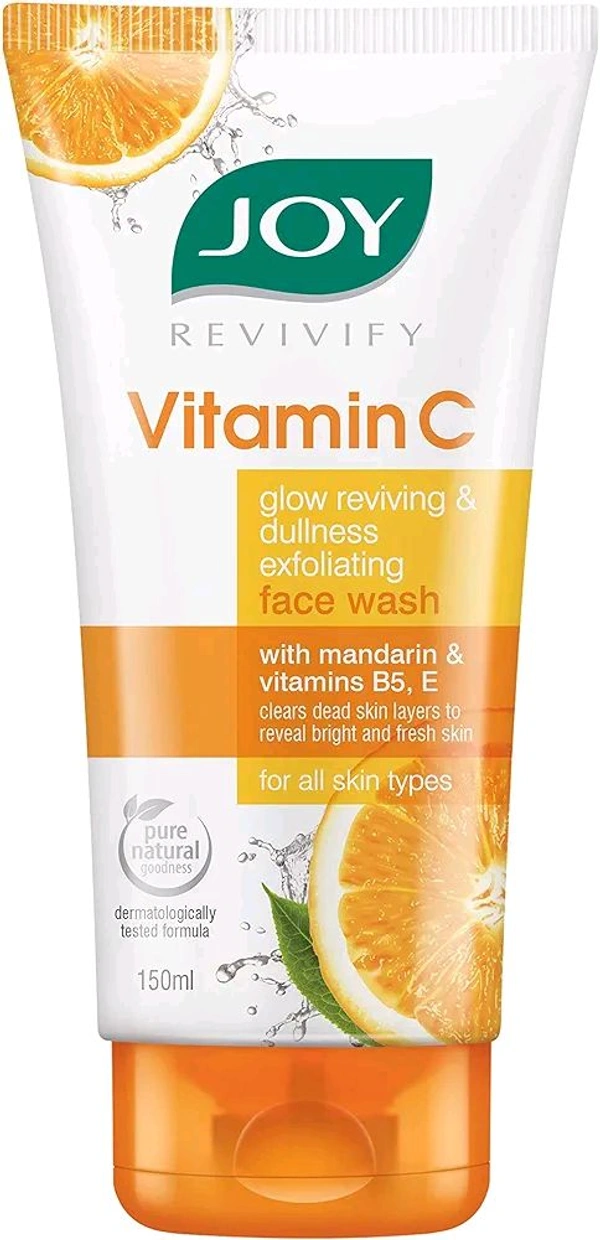 Joy Revivify Vitamin C Glow Reviving & Dullness Exfoliating Face Wash  - 150 Ml
