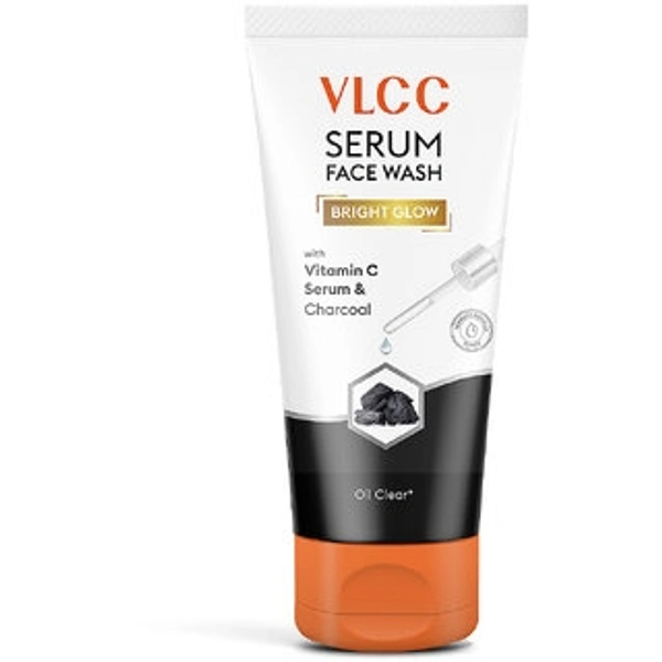 Vlcc Serum Face Wash Bright Glow With Vitamin C Serum Charcoal Oil Clear  - 150