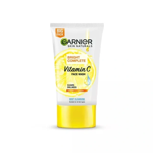 Garnier Skin Naturals Bright Completa Vitamin C Face Wash Clears Dullness Deep Cleansing - 150 Ml
