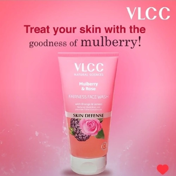 Vlcc Natural Sciences Mulberry & Rose Fairness Face Wash  - 150 Ml