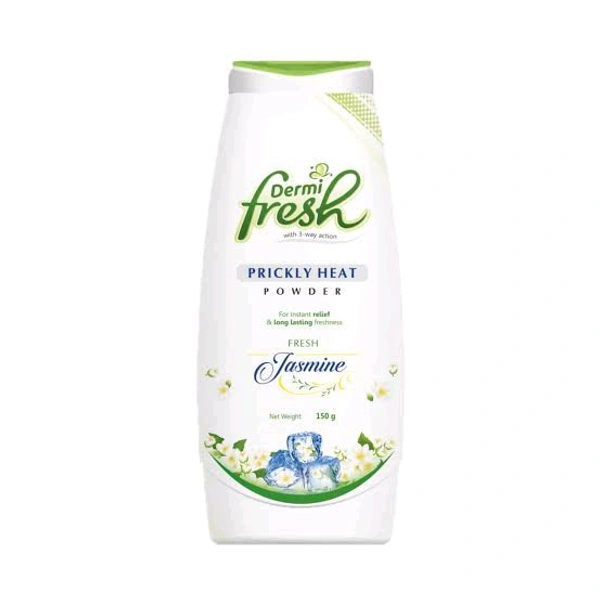 Dermi Fresh With 3- Way Action Prickly Heat Powder Jasmine  - 150 GM
