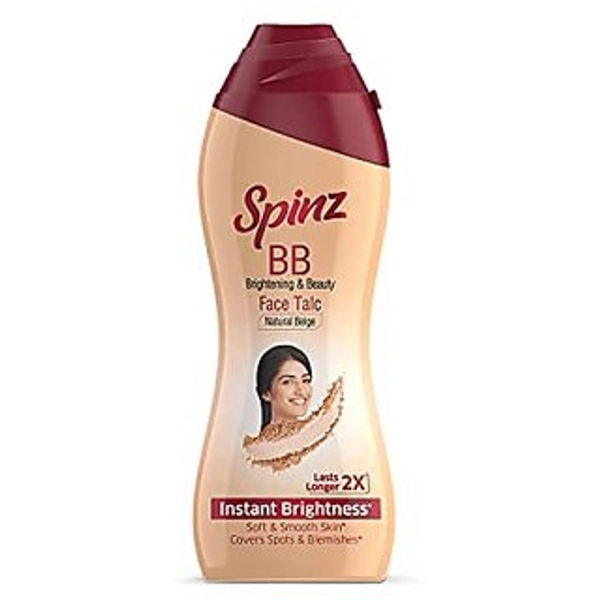 Spinz BB Brightening & Beauty Face Talc Natural Beige  - 70 GM