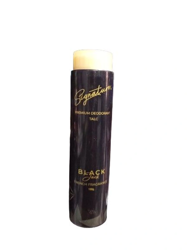 Signature Premium Deodorant Talc Black French Fragrance - 100 GM