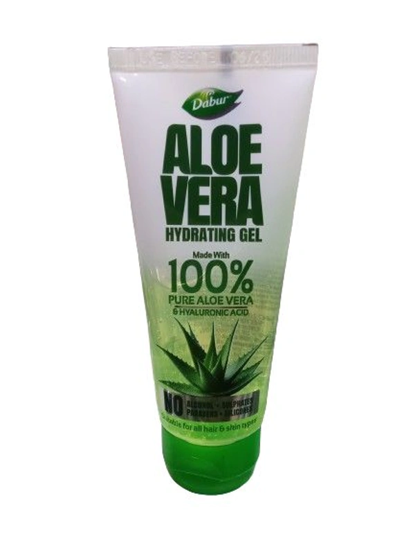 Dabur Aloe Vera Hydrating Gel Made With 100% Pure Aloe Vera  - 60 Ml