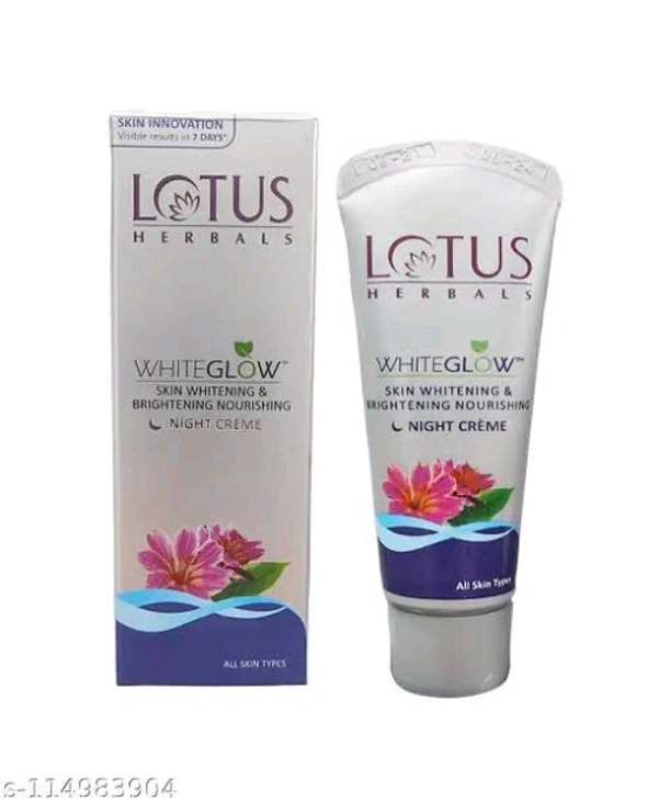Lotus Herbals Whiteglow Skin Whitening & Brightening Nourishing Night Creme - 15 GM