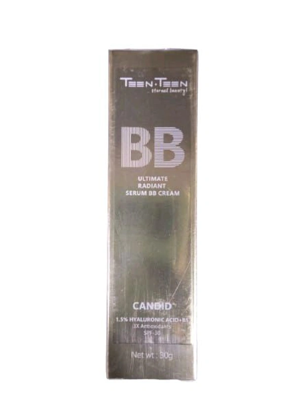 Teen Teen BB Ultimte Radiant Serum BB Cream Candid 1.5% Hyaluronic Acid+Bs 3x Antioxidants Spf-30 (03.ivory Vanilla) - 30 GM