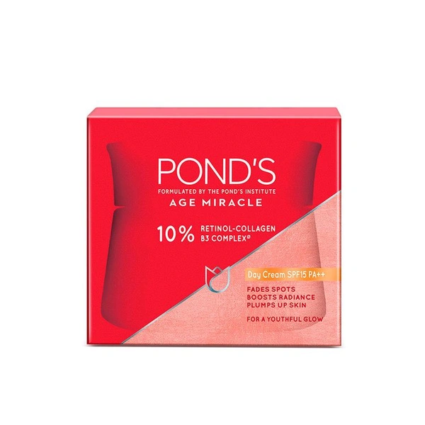 Ponds Age Miracle 10% Retinol-collagen B3 Complex Day cream (Spf 15 Pa++) - 29 GM