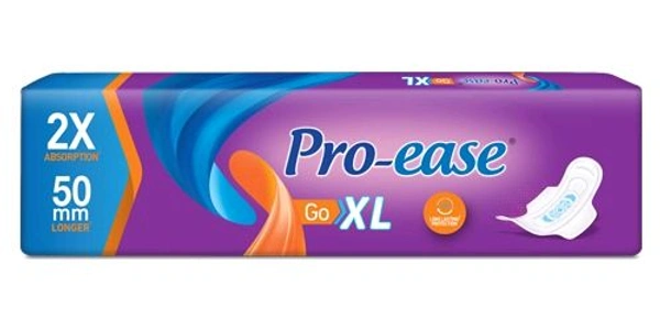 Proease Pro-ease XL With Extra Night Pads(14 Day Pads+6 Night Pads) Sanitary Pad (Pack Of 20) - 6 Pads