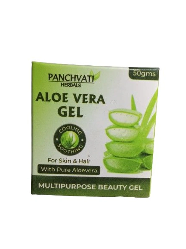 Panchvati Aloe Vera Gel Cooling Soothing With Pure Aloe Vera Multipurpose Beauty Gel - 50 GM