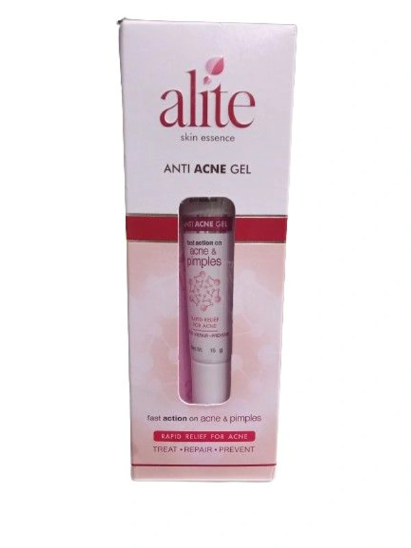Alite Skin Essence Anti Acne Gel Fast Action On Acne & Pimples Papid Relief For Acne - 15 GM