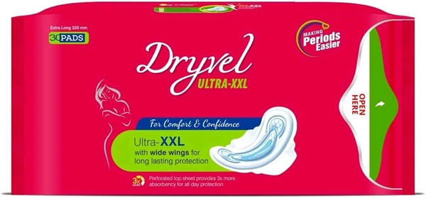 Dryvel  Drivel Ultra XXL Extra Long  - 30 Pads