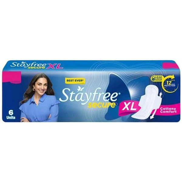 Stayfree Secure XL Cottony Comfort Sanitary Pads 18 Units - 6 Units