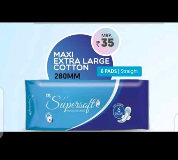 Supersoft CPL Supersoft Maxi Extra Large Pads Easy To Carry 6 Pads - 6 Pads