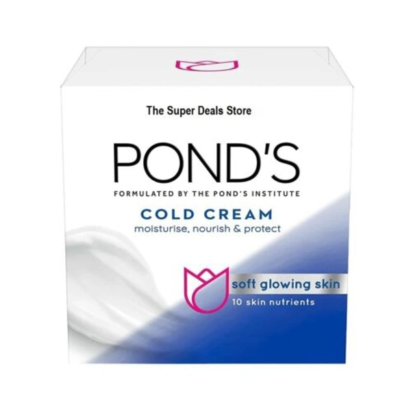 Ponds Formulated By The Ponds Institute Cold Cream Moisturiser Nourish & Protect Soft Glowing Skin 10 Skin Nutrients - 200 Ml