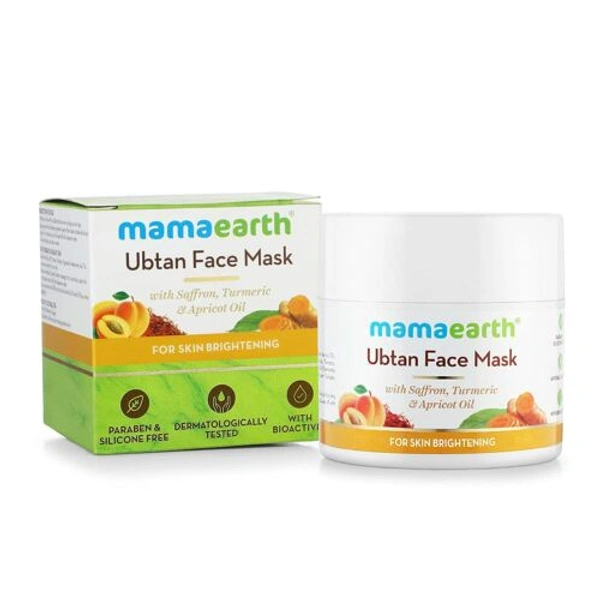 Mamaeath Mamaearth Ubtan Face Mask With Turmeric Saffron & Apricot Oil - 100 GM