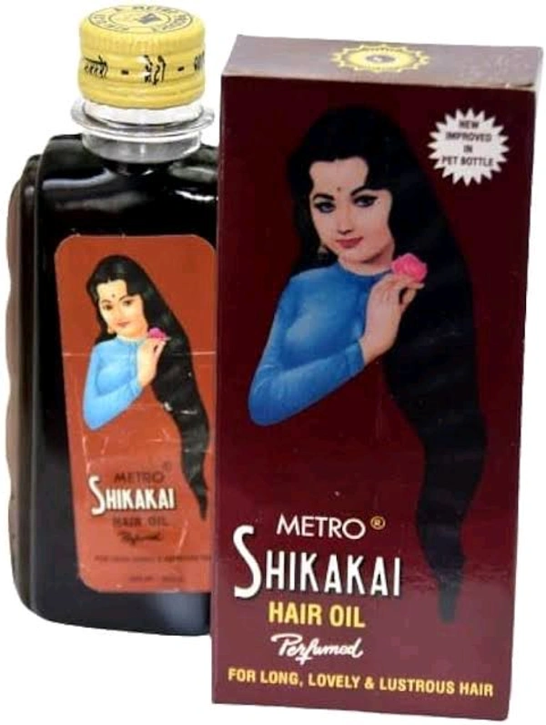 Metro Shikakai Hair Oil Perfumed For Long,Lovely & Lustrous Hair  - 350 Ml