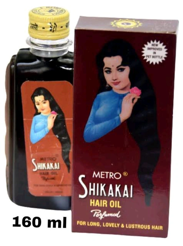Metro Shikakai Hair Oil Perfumed For Long,Lovely & Lustrous Hair  - 160 Ml