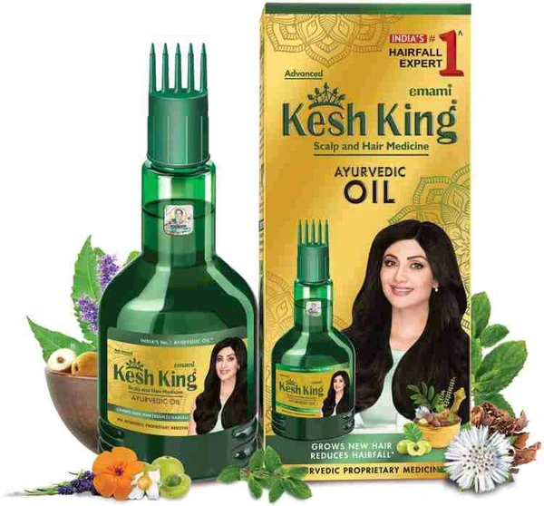 Kesh King Scalp And Hair Medicine Ayurvedic Oil|Hair Growth Oil| Reduces Hairfall |21 Natural Ingredients  - 50 Ml