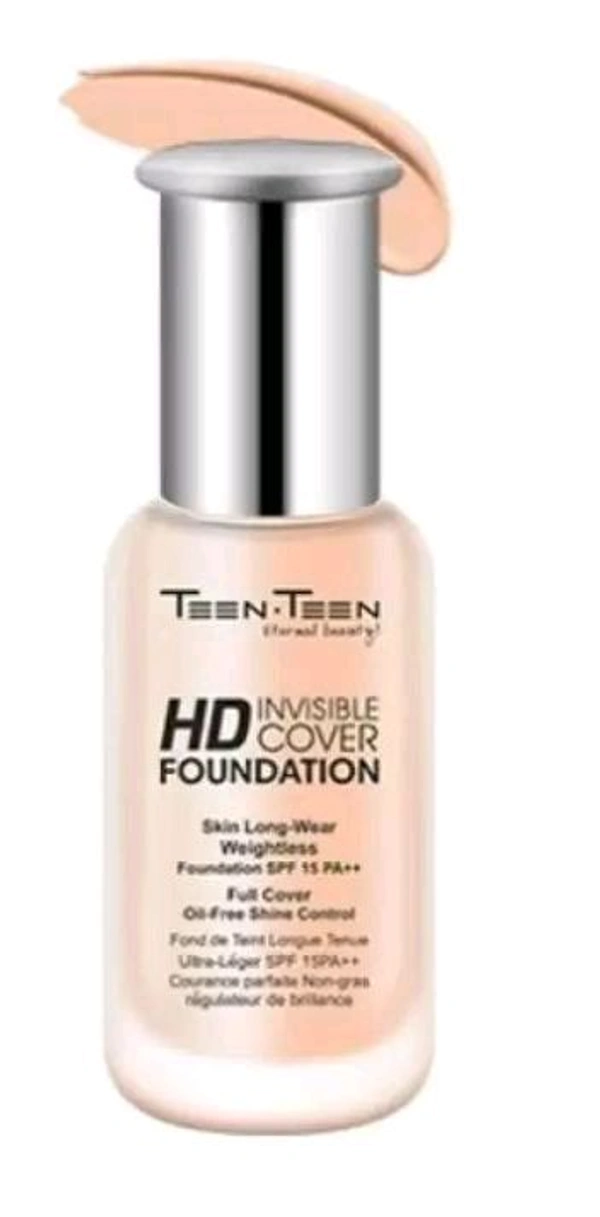 Teen Teen Eternal Beauty HD Invisible Cover Foundation SPF 15 Pa+++ - 40 Ml, 03