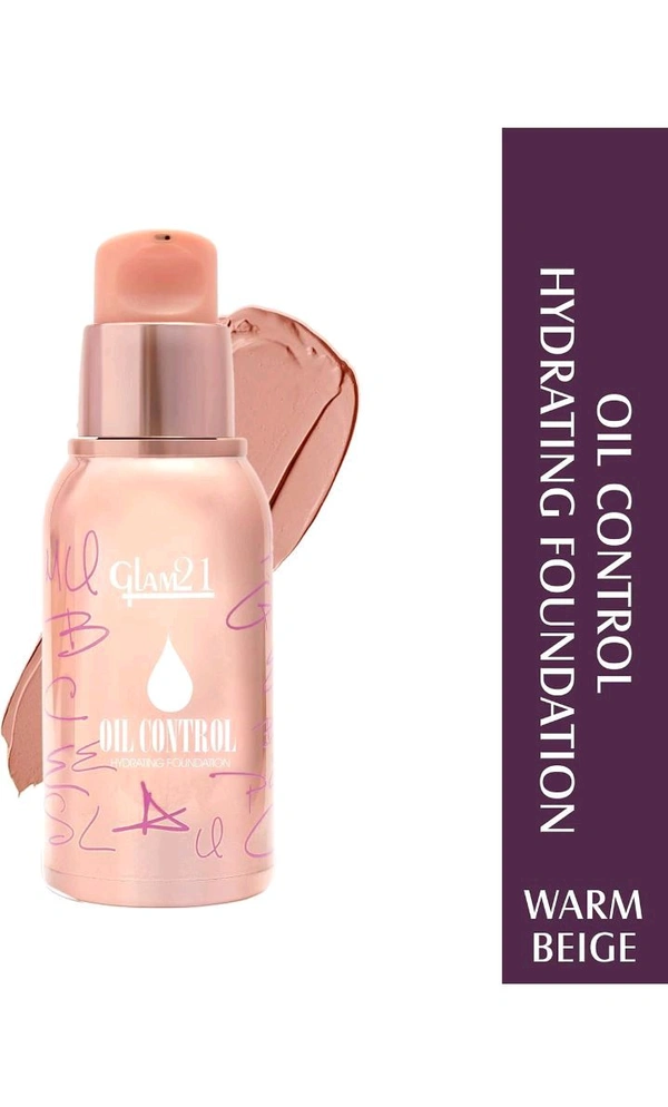 Glam21 Oil Control Hydrating Foundation  - 40 GM, 02