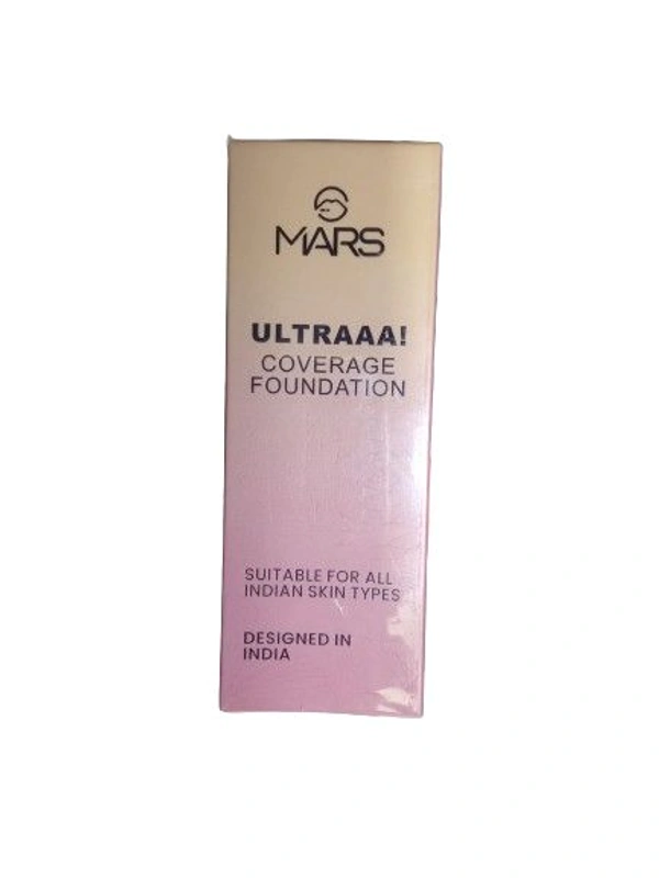 Mars Ultraaa! Coverage Foundation Suitable For All Indian Skin Types Designed In India  - 60 ML, 101