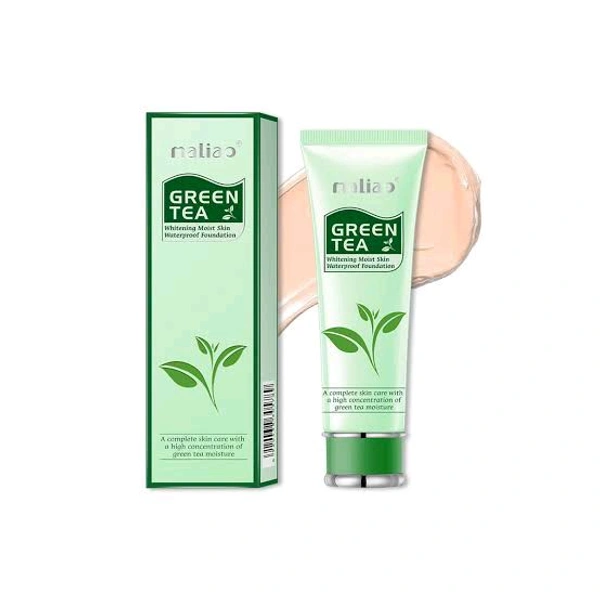 Maliao Green Tea Whitening Moist Skin Waterproof Foundation A Complete Skin Care With A High Concentration Of Green Tea Moisture  - 80 GM, 04