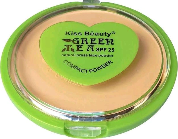 Romana Green Tea Beauty Powder Natural Press Face Powder Spf 25 No.R-1124 - 20 GM, 02
