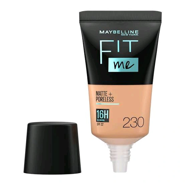 Fit Me  Maybelline New York Fit Me Matte+Poreless 16 H Oil Control Spf 22 ( 115 Foundation ) - 18 Ml, 230