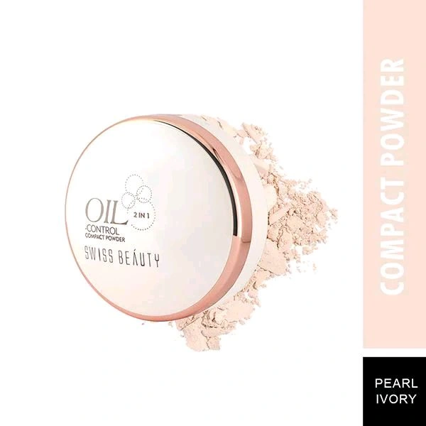 Swiss Beauty  Oil - Control Compact Powder Swiss Beauty ( Pearl Ivory ) - 2.10 GM, 01