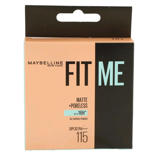 Fit Me  Maybelline New York Fit Me Matte+Poreless Up To 16H Oil Control Powder Spf32 Pa+++ - 6 GM, 115
