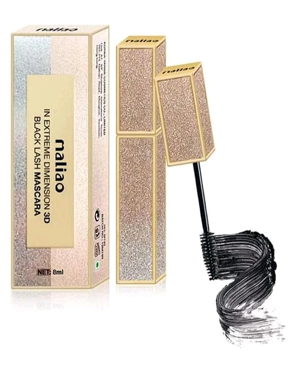 Maliao In Extreme Dimension 3D Black Lash Mascra No.M190 - 8 Ml, 01