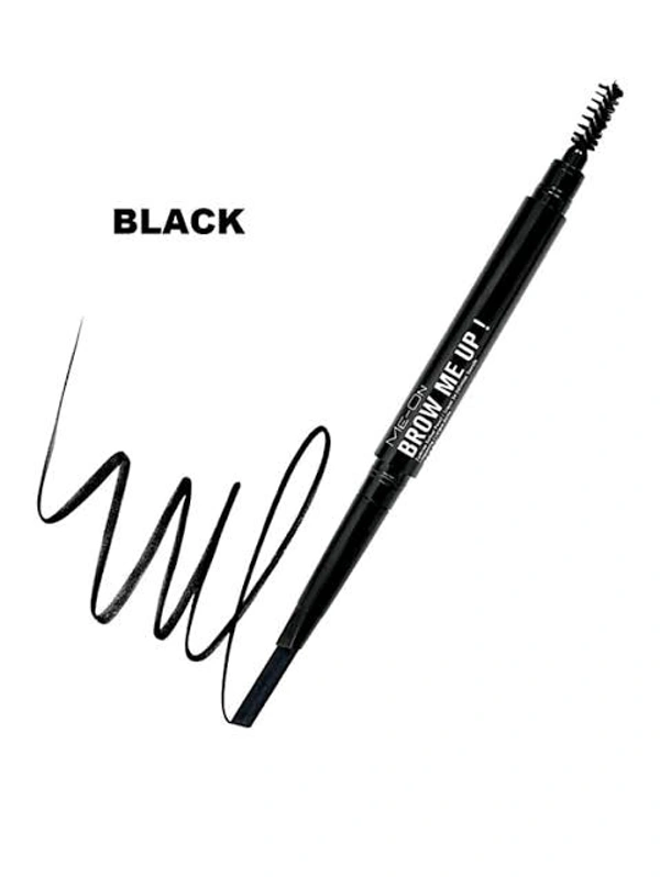 Me-on Me- On Brow Me Up Eyebrow Definer Pencil / Crayon De Definition Sourcils Long-lasting / Longue Duree Black  - 2 GM, 01