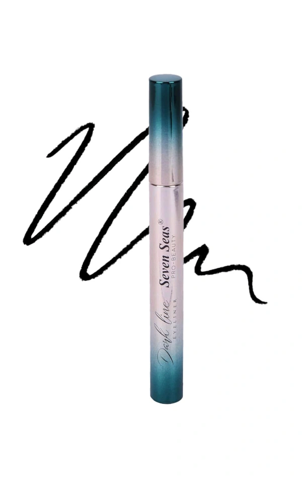 Seven Seas Pro-beauty Dark Line Eyeliner Intense Blackness Vitamin C & E Waterproof Long Lasting Smudge Proof - 6 Ml