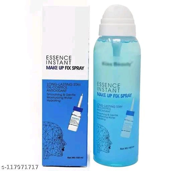 Kiss Beauty Essence Instant Make Up Fix Spray Long-lasting Stay Oil-control Antioxidant Smoothing & Gentle Moisturizing Water Hydrating - 160 Ml