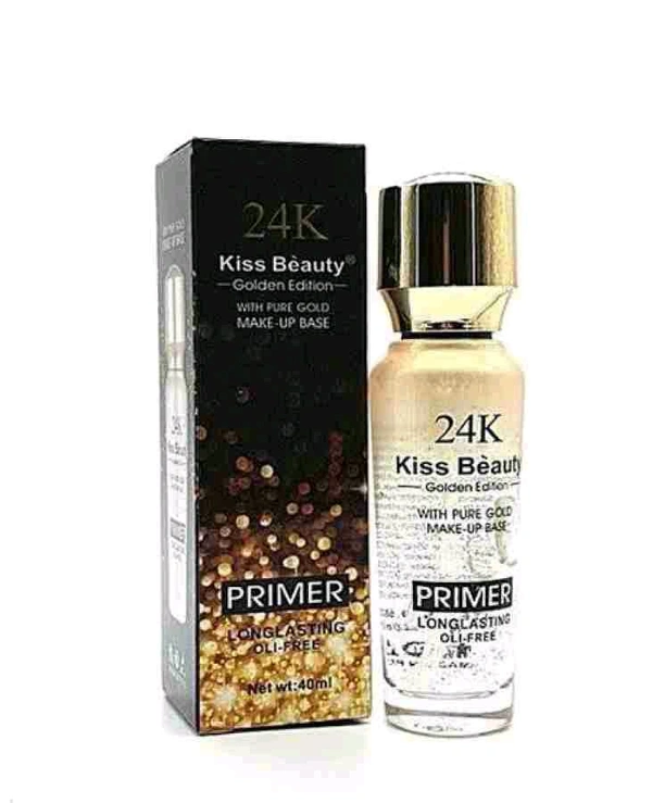 24K Kiss Beauty  24k Kis Beauty Golden Edition With Pure Gold Make Up Base Primer Long-lasting Oil-free No.58712012023 - 40 Ml