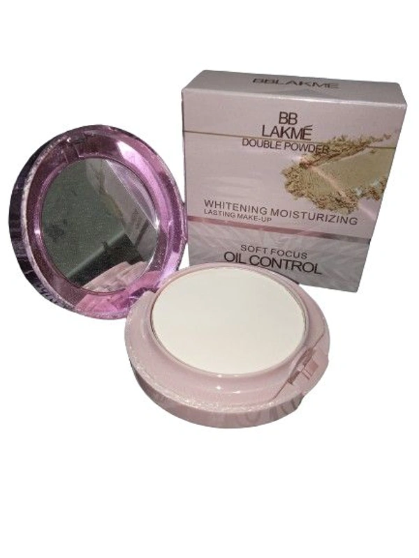 BB Lakme Double Powder Whitening Moisturizing Lasting Make-up Soft Focus Oil Control No.L1759 - 18 GM, 01