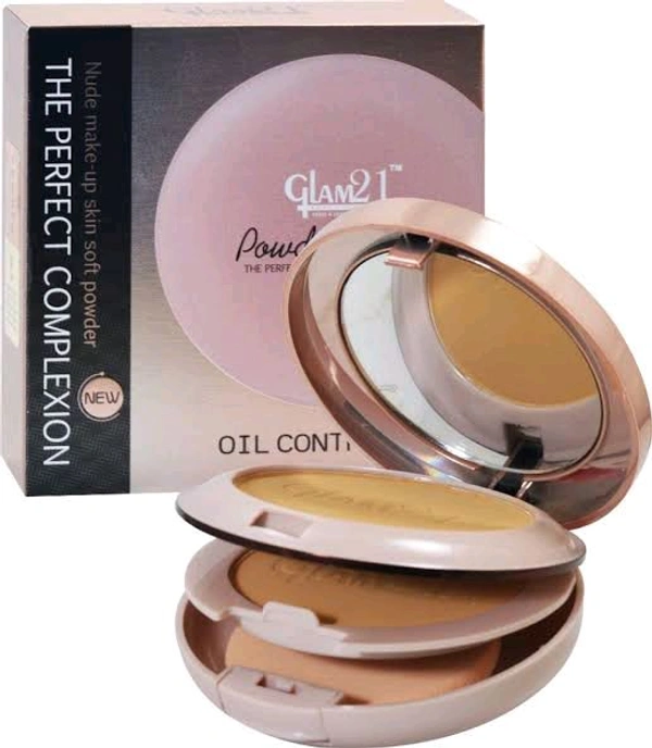 Glam21 Powder Perfect The Perfect Complexion Oil Control Nude Make-up Skin Soft Powder No.CP8009 - 24 GM, 02