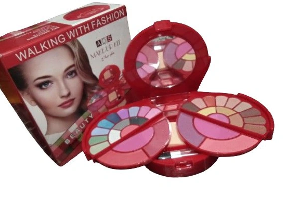 ADS Make-up Kit Beauty Colour Festival Set Includes Eye Shadow Blusher Lip Gloss Compact Powder A8937 - 55 GM