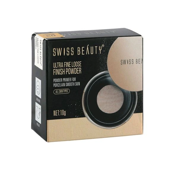 Swiss Beauty  Ultra Fine Loose Finish Powder Primer For Porcelain Smooth Skin ( 04 Medium Deep/ Moyen Fance ) - 10 GM