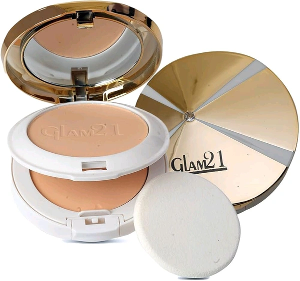 Glam21 Natural Essence 2in 1 Compact Powder Oil Free / Spf 15 No.CP8003 - 18 GM